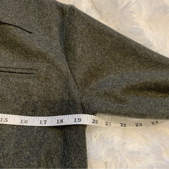 Vintage Nicole Summers front button collared Wool heather Gray sweater size 4 - Picture 9 of 11